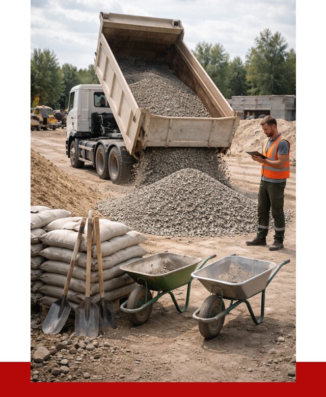 Доставка нерудных материалов в Георгиевске от 1237 руб. | ПРОНЕРУДГрг