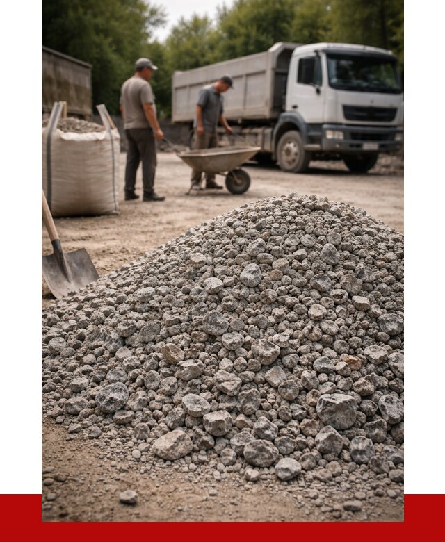 Гранитный щебень фракция 20-40 в Георгиевске от 3298 руб. ПРОНЕРУДГрг