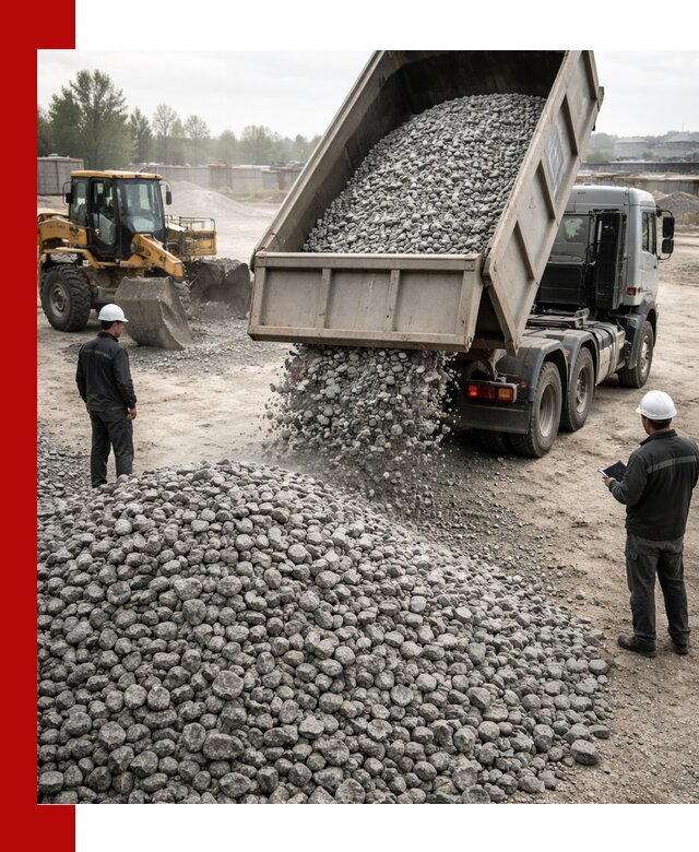 Доставка гранитного щебня фракции 20-40 в Георгиевске