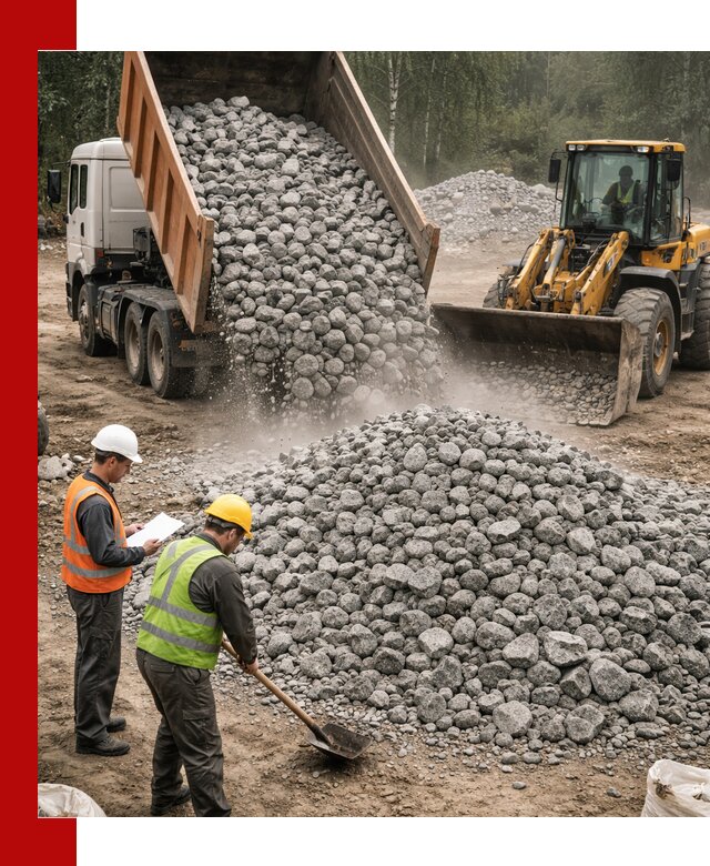 Гранитный щебень фракция 70-150 доставка в Георгиевске