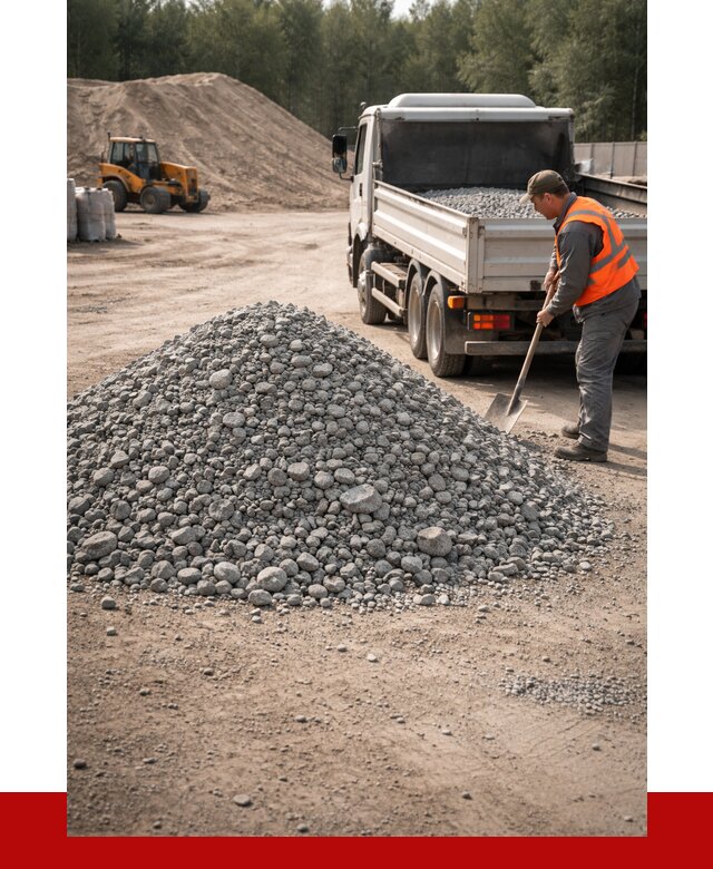 Гравийный щебень фракция 5-10 в Георгиевске от 2268 р. | ПРОНЕРУДГрг