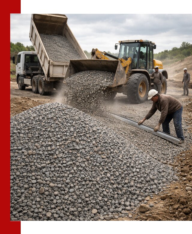 Гравийный щебень фракция 5-20 с доставкой в Георгиевске
