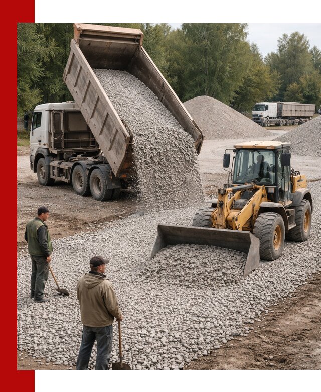 Купить гравийный щебень фракция 20-40 в Георгиевске с доставкой