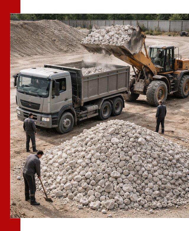 Известняковый щебень фракция 70–150 с доставкой в Георгиевске