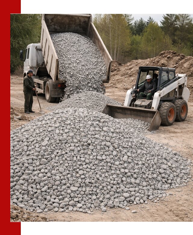 Доставка доломитового щебня в Георгиевске напрямую от карьера