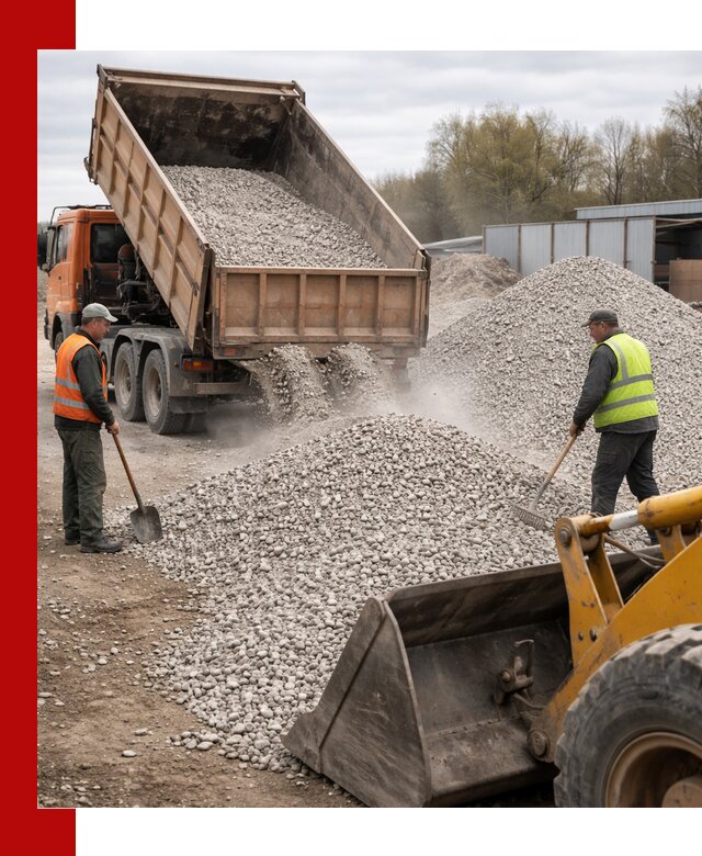 Доломитовый щебень фракции 5-20 с доставкой в Георгиевске