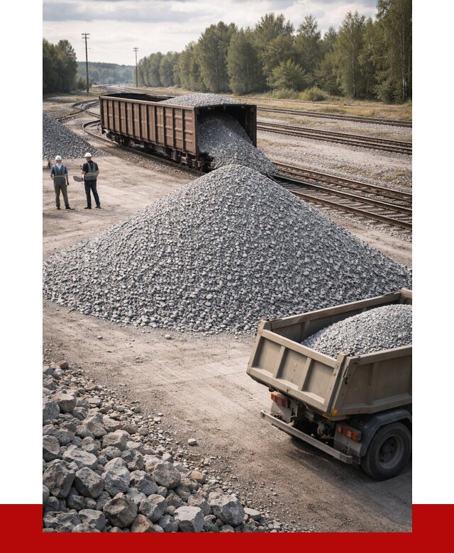 Железнодорожный щебень 20-60 в Георгиевске от 1752 р. | ПРОНЕРУДГрг