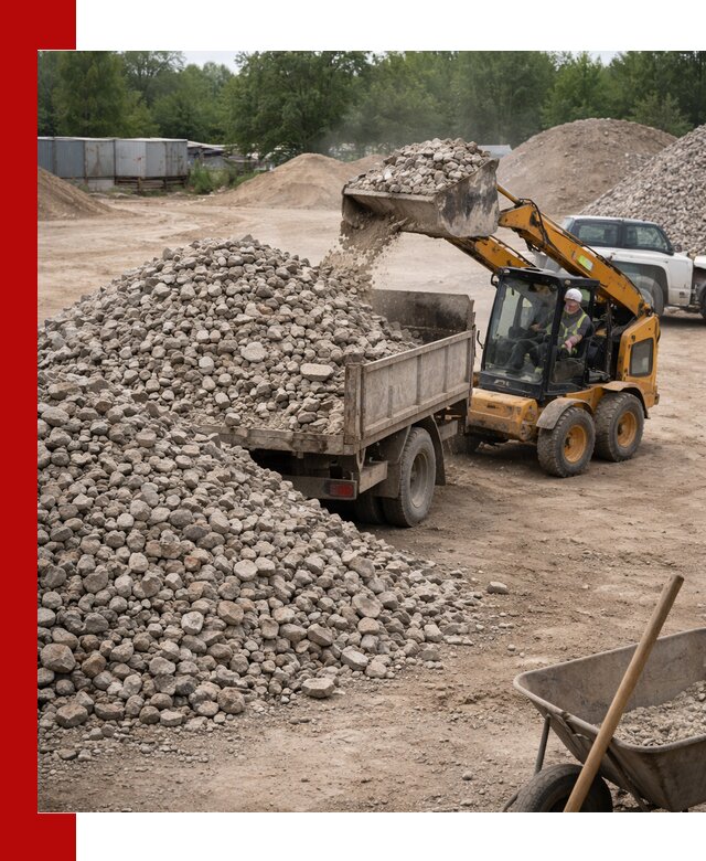 Доставка вторичного щебня в Георгиевске для строительных работ