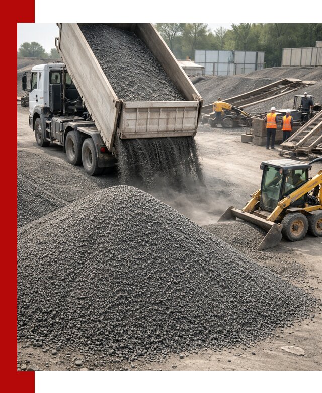 Вторичный щебень фракция 0–5 с доставкой в Георгиевске