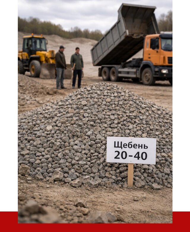 Бетонный щебень фракция 20-40 в Георгиевске от 2525 р. | ПРОНЕРУДГрг