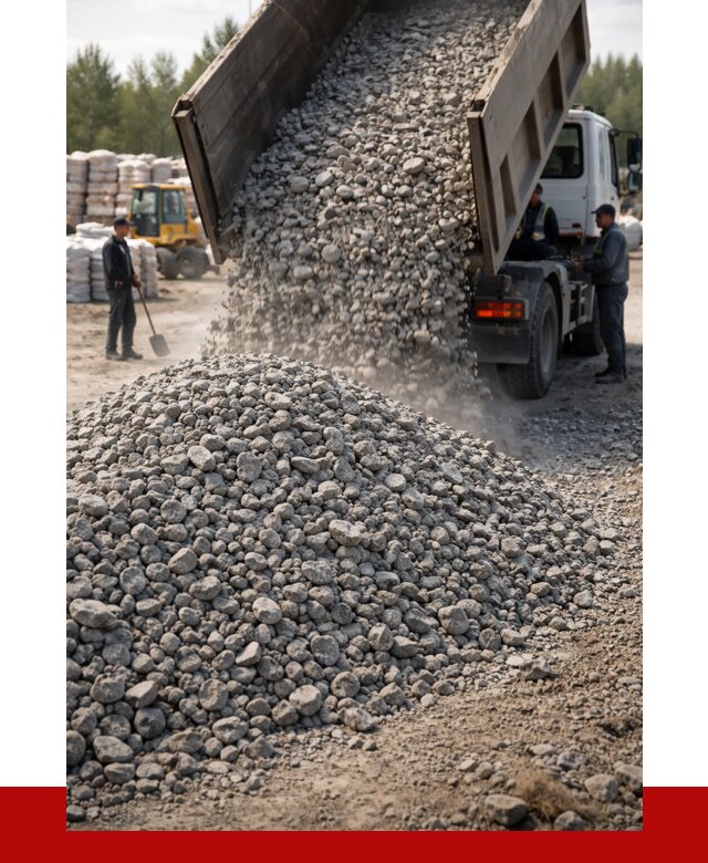 Бетонный щебень фракция 40-70 в Георгиевске от 1855 р. ПРОНЕРУДГрг