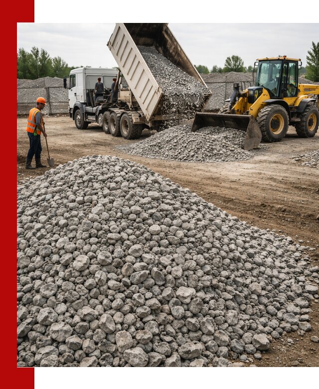 Доставка бетонного щебня фракции 40-70 в Георгиевске