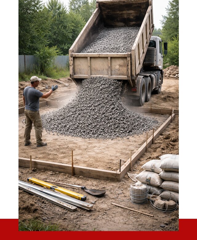 Купить щебень для фундамента в Георгиевске от 4638 р. | ПРОНЕРУДГрг
