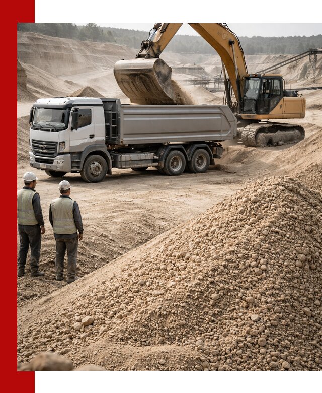 Карьерный крупнозернистый песок с доставкой в Георгиевске