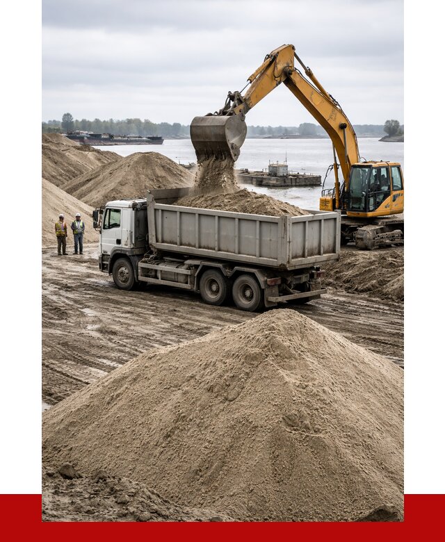 Купить речной песок навалом в Георгиевске от 1855 р., ПРОНЕРУДГрг