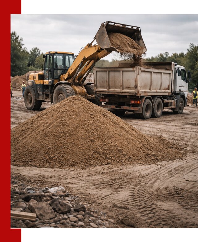 Доставка речного песка навалом в Георгиевске быстро и выгодно