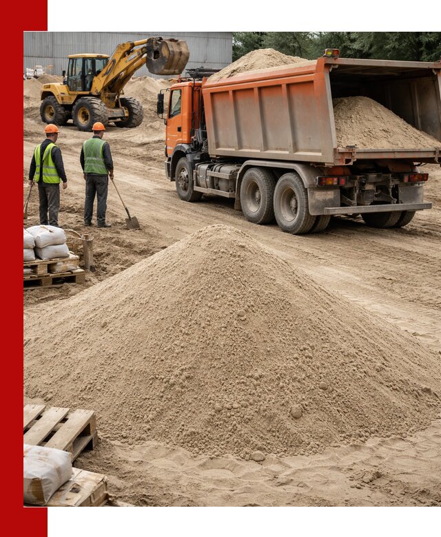 Доставка и продажа мытого речного песка в Георгиевске