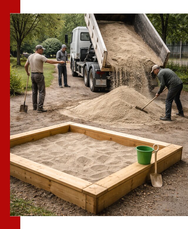 Песок для песочницы с доставкой в Георгиевске недорого и чистый