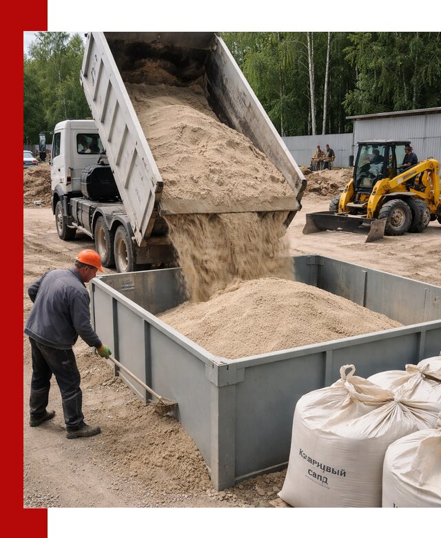 Кварцевый песок для фильтра в Георгиевске — доставка и качество