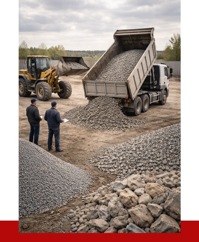 Гравий и камень с доставкой в Георгиевске от 4329 р. - ПРОНЕРУДГрг