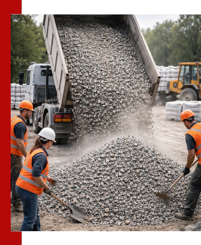 Доставка гравия и камня в Георгиевске оптом и в розницу