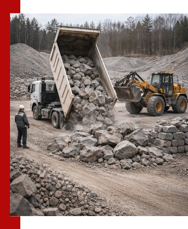 Доставка и продажа бутового гранитного камня в Георгиевске