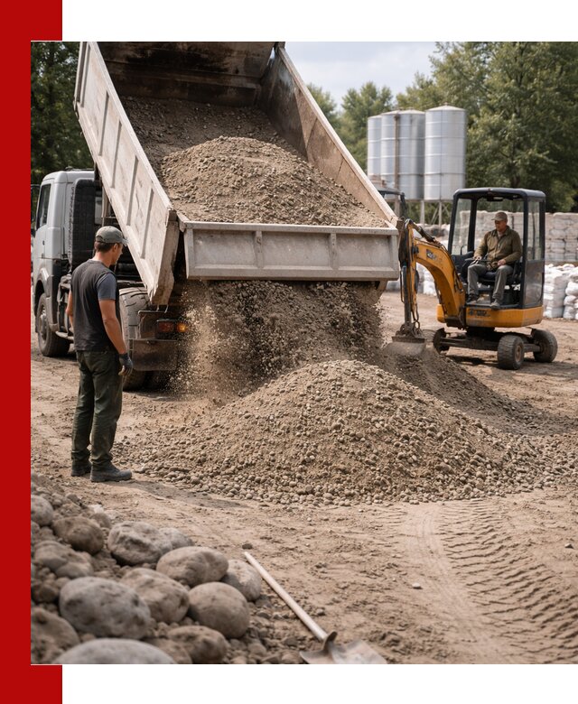 Доставка ПГС С3 в Георгиевске самосвалами и миксерами