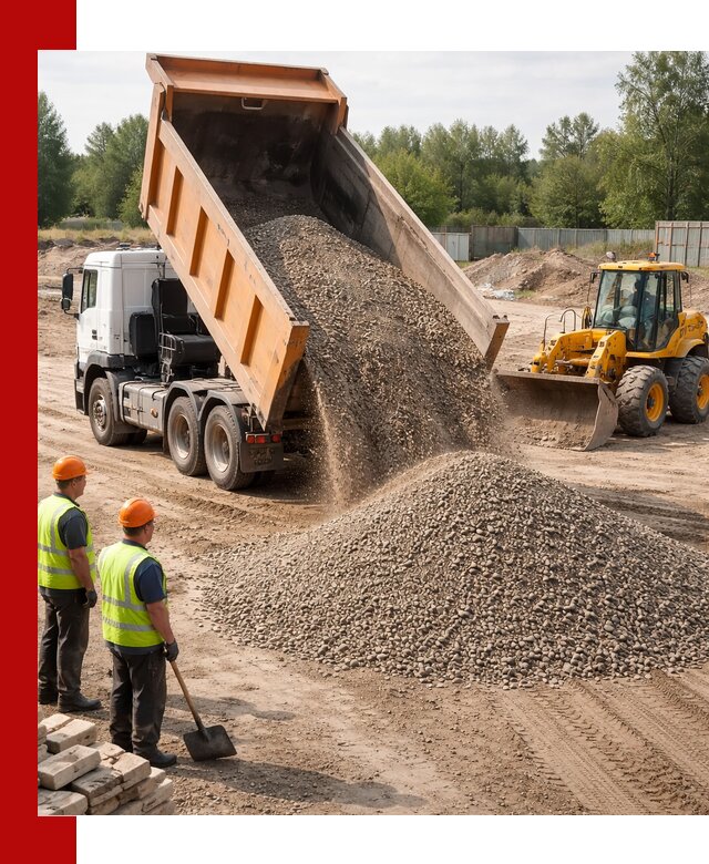 Доставка щебёночно-песчаной смеси ЩПС С7 в Георгиевске