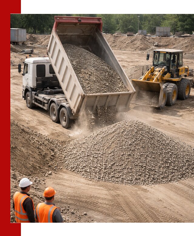 Щебень с песком (ЩГПС С2) с доставкой в Георгиевске