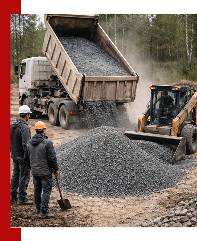 Гранитный отсев 0-5 с доставкой и разгрузкой в Георгиевске