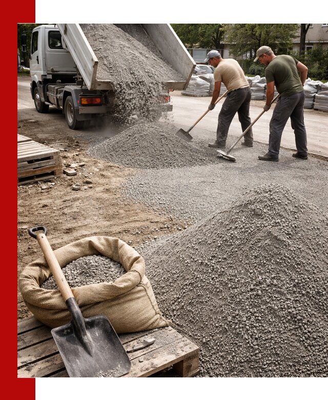 Отсев для тротуарной плитки в Георгиевске — доставка и укладка