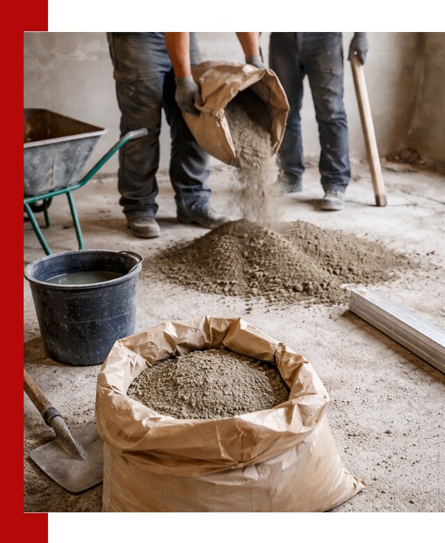 Доставка сухой смеси для стяжки в Георгиевске