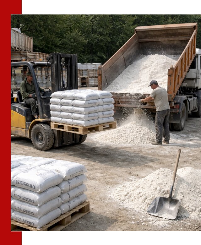 Доставка строительной извести оптом и в розницу в Георгиевске