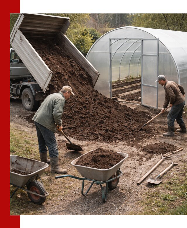 Грунт для теплицы с доставкой в Георгиевске — плодородный субстрат под растения