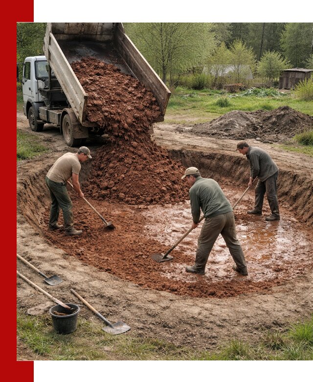 Купить качественную глину для пруда в Георгиевске
