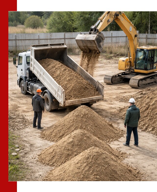 Доставка супеси вагонными и автопартиями в Георгиевске