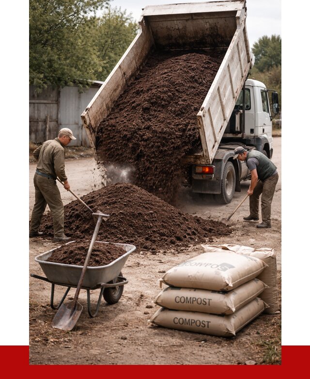 Купить компост в Георгиевске от 4329 р. за куб с доставкой | ПРОНЕРУДГрг
