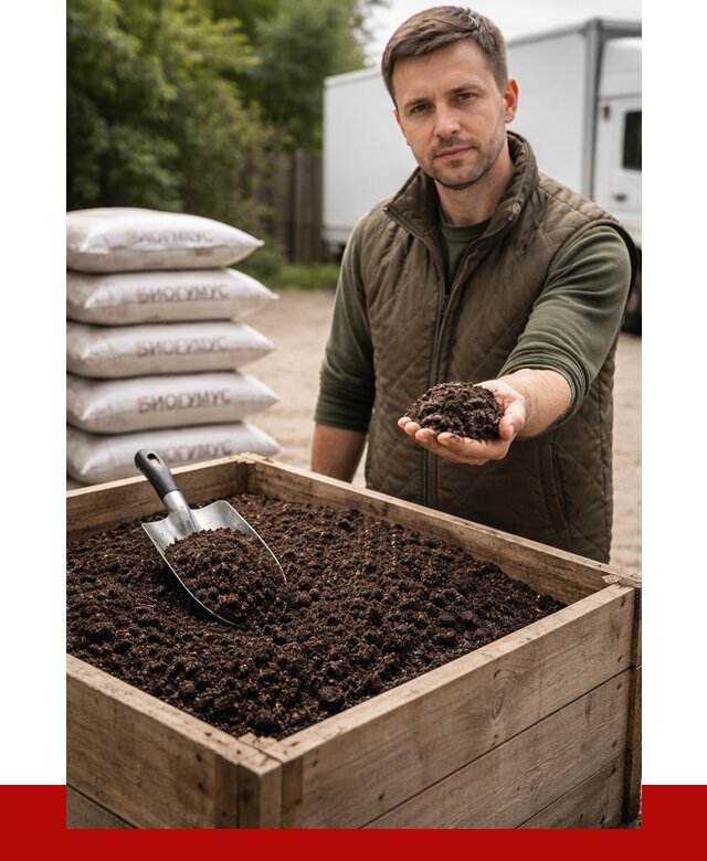 Купить биогумус в Георгиевске с доставкой от 8761 р. за куб | ПРОНЕРУДГрг