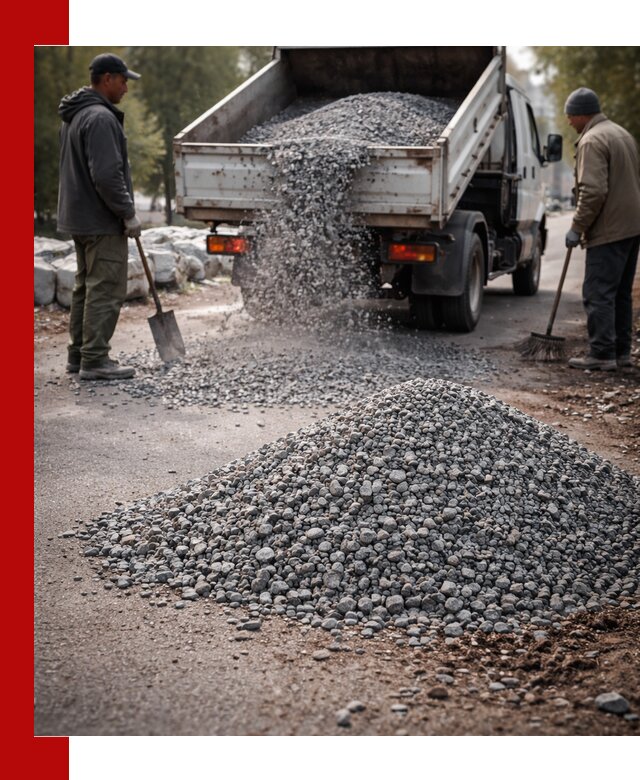 Гранитная крошка для посыпки дорог и тротуаров в Георгиевске