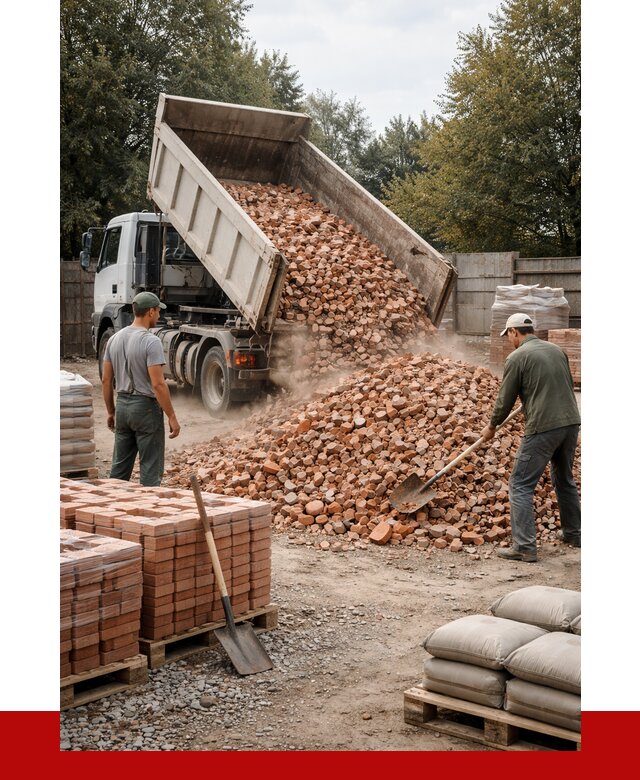 Бой кирпича в Георгиевске с доставкой от 4329 руб/куб | ПРОНЕРУДГрг