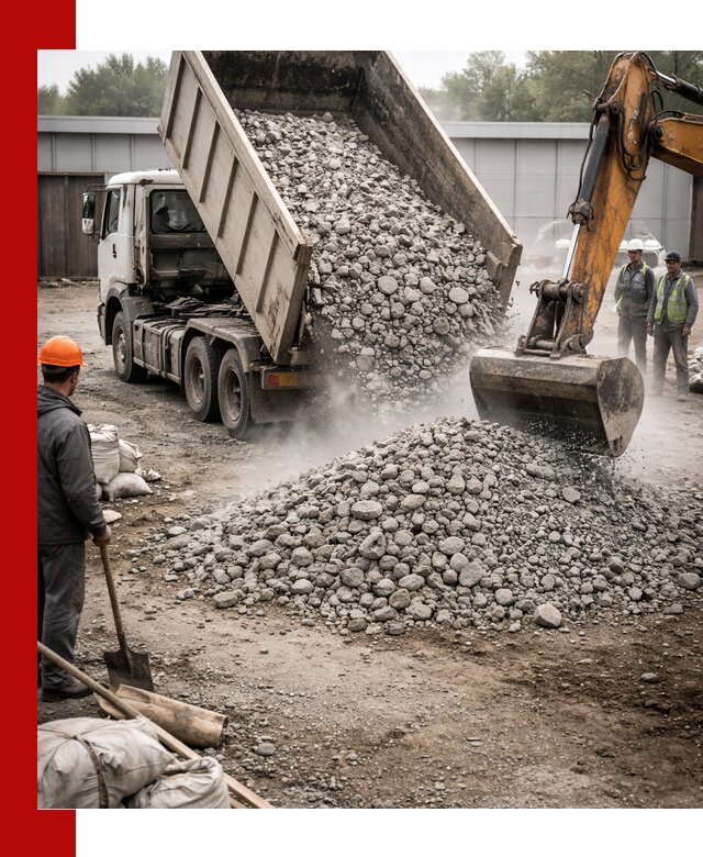 Доставка дробленого бетона в Георгиевске оптом и в розницу