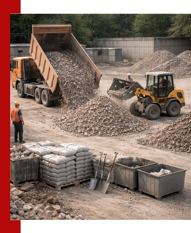 Вторичные материалы для отсыпки в Георгиевске — поставка и доставка