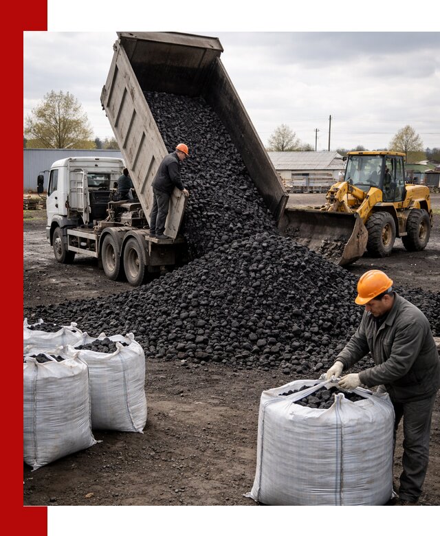Доставка каменного угля в Георгиевске оптом и в розницу