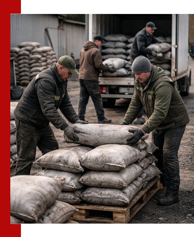 Доставка угля в мешках по выгодным ценам в Георгиевске