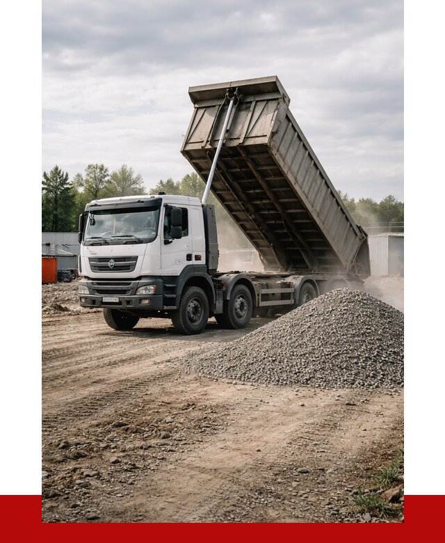 Доставка самосвалом 40 кубов в Георгиевске от 9276 р. | ПРОНЕРУДГрг