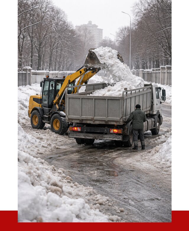 Вывоз снега с погрузкой в Георгиевске от 3607 р. ПРОНЕРУДГрг