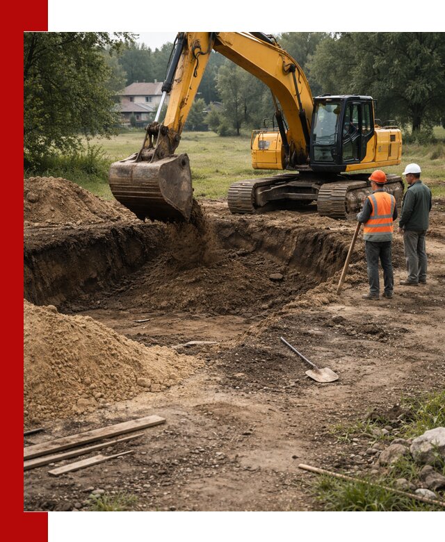 Рытье котлована под фундамент в Георгиевске (быстро и недорого)