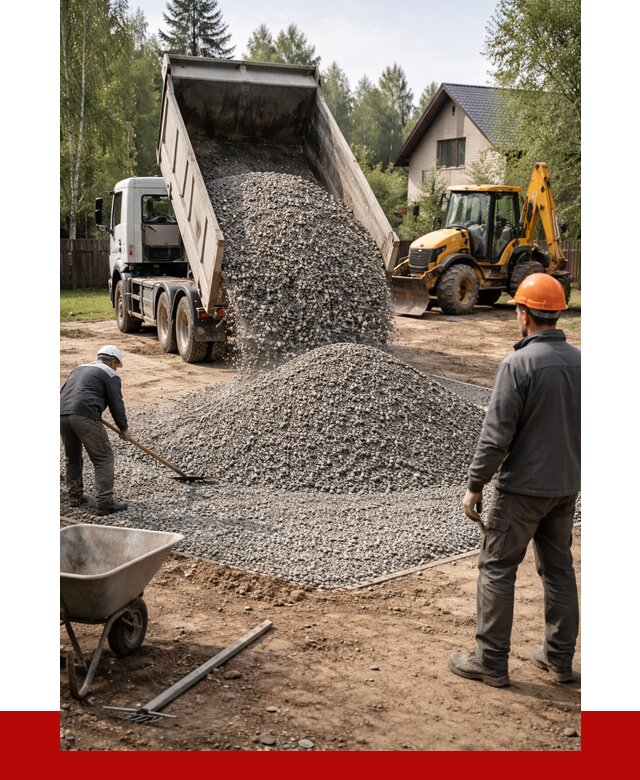 Отсыпка участка щебнем в Георгиевске от 6700 р. ПРОНЕРУДГрг