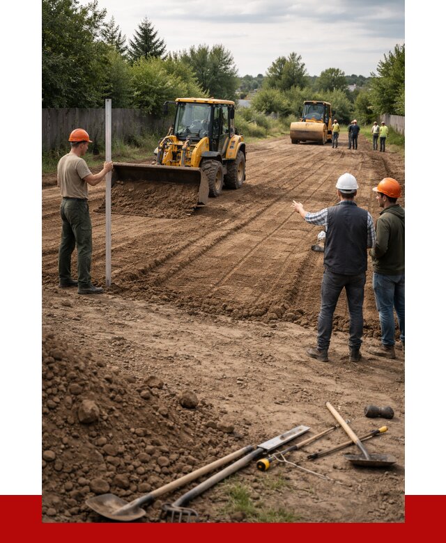 Планировка участка грунтом в Георгиевске от 4638 р ПРОНЕРУДГрг