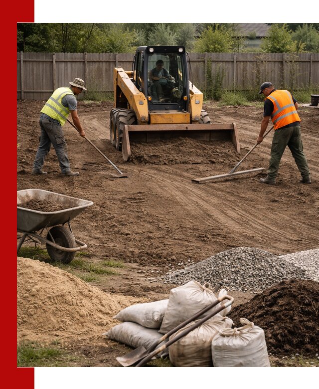 Выравнивание участка под строительство и благоустройство в Георгиевске